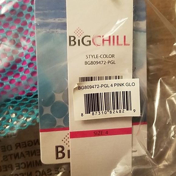 New with tags girls bikini set pink aqua - Picture 3 of 4